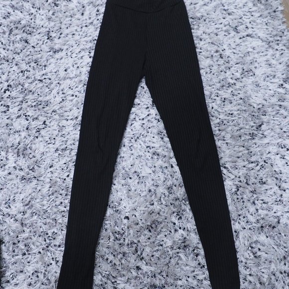 Nastygal Call Rib Even High-Waisted Leggings - Picture 3 of 9